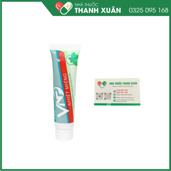 Gel VNP Nhiệt miệng sát khuẩn giảm các vết loét miệng do nhiệt miệng